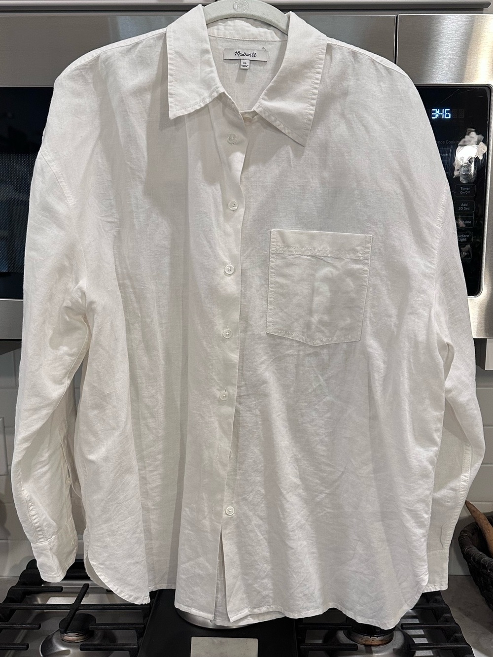 Madewell Easy shirt in cotton/linen  NWOT